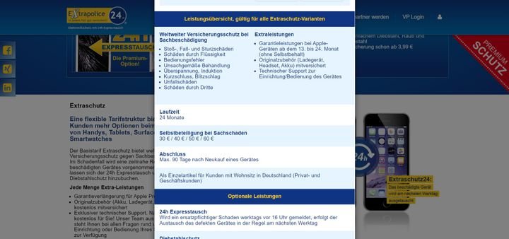 Gegen diese Schäden sind Sie bei Extrapolice24 versichert