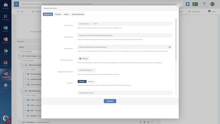 Über den Servicekatalog hinterlegt du alle IT-Operations, Dienstleistungen und Kundenservices