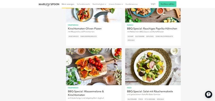 Jeden Monat gibt es einige Specials. Im Sommer genial: Das BBQ-Special mit Grill-Spezialitäten