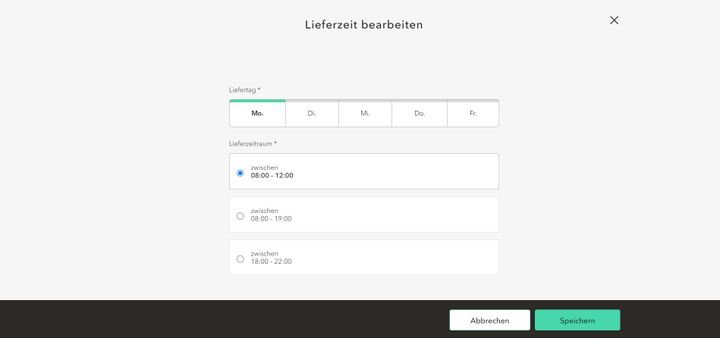 Diese Lieferzeitfenster standen trusted im Praxistest für Marley Spoon zur Verfügung