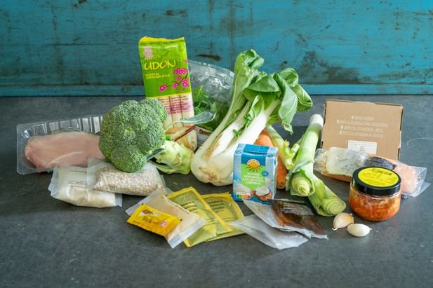 Ein Blick auf die Zutaten in der Marley-Spoon-Kochbox