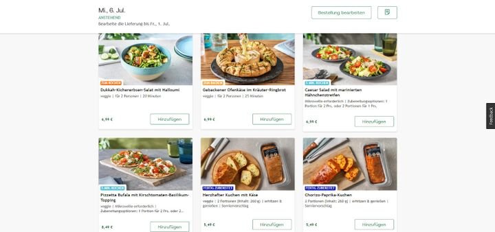 Pimp my Kochbox – ein paar nette Add-ons hat HelloFresh auch im Angebot