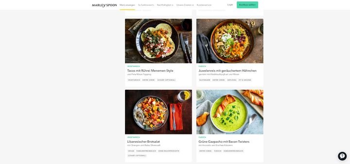 Die Auswahl an internationalen Gerichten und solchen, die von verschiedenen Weltküchen inspiriert sind, ist groß