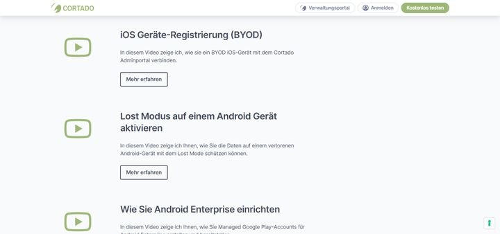 Mithilfe von Videotutorials fällt der Einstieg in die Software besonders leicht