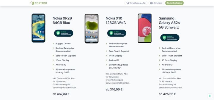 Auf Wunsch stattet der Anbieter Sie auch mit einem Komplettpaket aus Geräten und Software aus