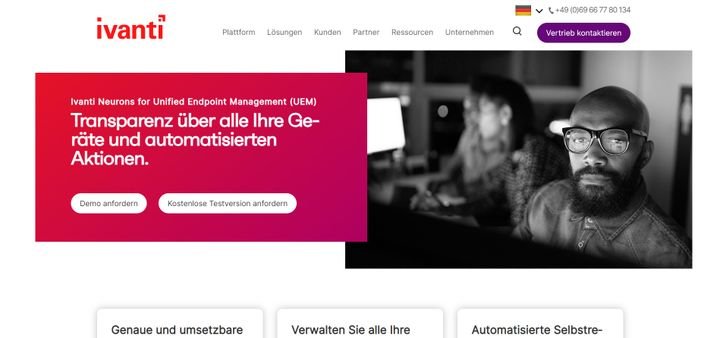 Ivanti Neurons ist eine MDM- und UEM-Software auf Enterprise-Level; auf trusted erfahren Sie mehr