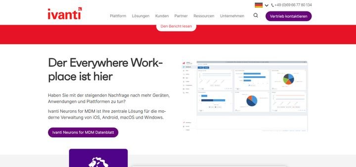 Verwalten Sie mit Ivanti viele verschiedene Geräte und Betriebssysteme in einer übersichtlichen Lösung