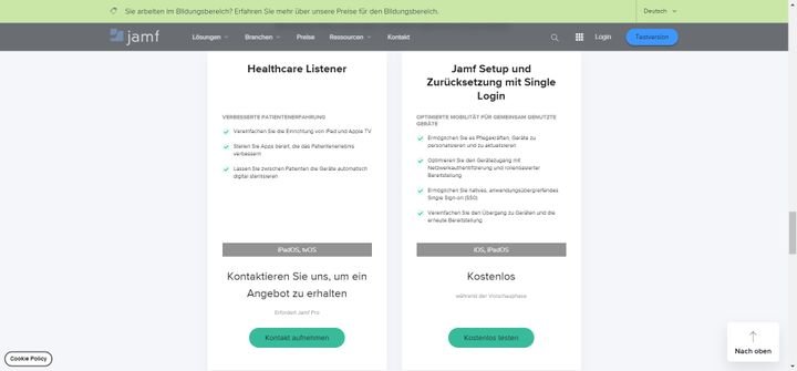 Der Healthcare Listener von Jamf verbessert das Patientenerlebnis mithilfe speziell verwalteter iPads und Apple TVs
