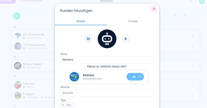 Nicht immer passen der eingegebene Kunde und die URL zusammen