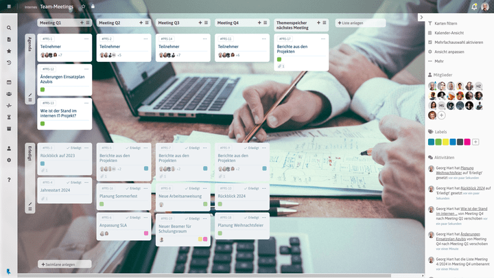 Legen Sie die wichtigsten Eckdaten und Verantwortlichkeiten fest