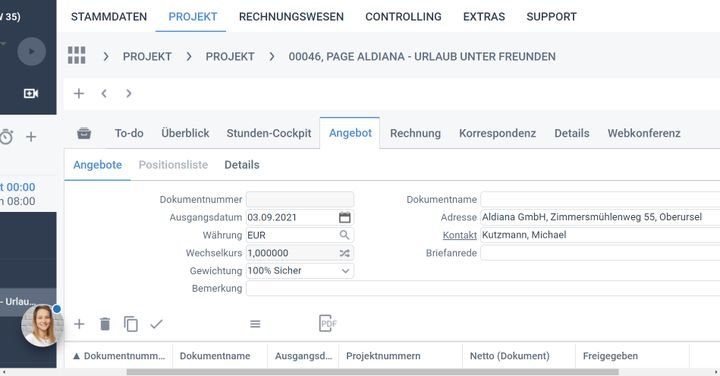Nutzen Sie die einzelnen Tabs zur Sortierung Ihrer Dokumente