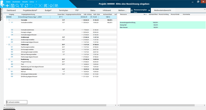 Hier siehst du, welche Zeitaufwände ich für die Erstellung der Konzeption veranschlagt habe