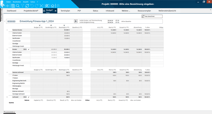 Die Budgetplanung und -Kontrolle ist mit PM-Tools wesentlich einfacher zu erledigen