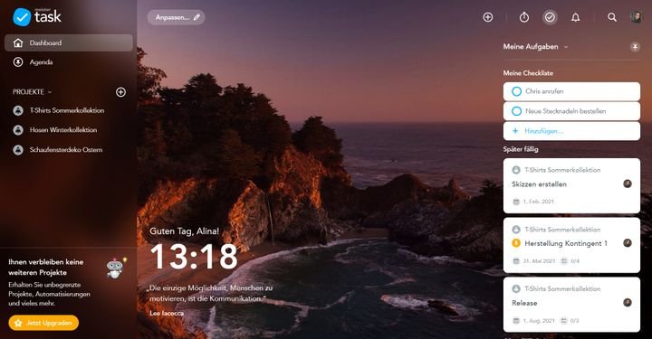 Mit MeisterTask verlieren Sie nie aus den Augen, was es wann zu erledigen gibt