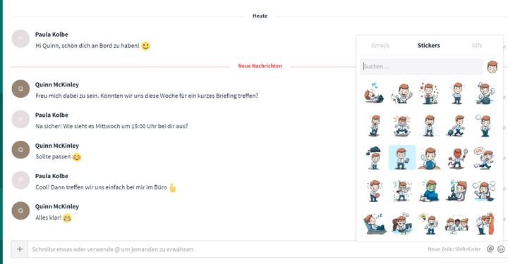 Stackfield hilft Ihnen durch die enthaltenen Kommunikationsfeatures dabei, Ihr Team zu verwalten und zu entwickeln