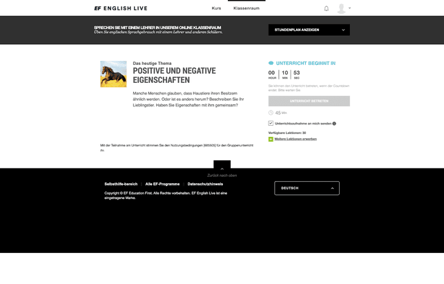 Gruppenstunden finden 24 Stunden täglich statt