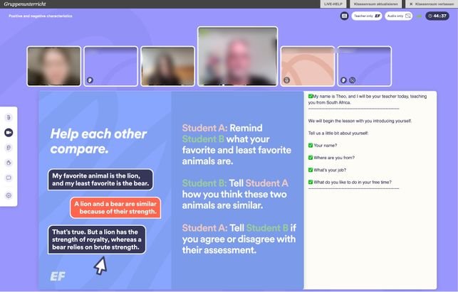Nicht jede:r muss sprechen oder die Kamera anschalten