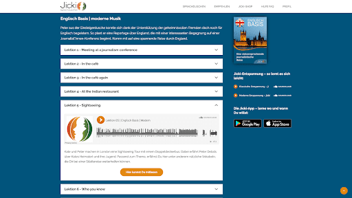 In den einzelnen Lektionen lernt ihr neben Vokabeln auch Wissenswertes zu Städten und bereitet euch gleich auf das Reise-Erlebnis vor