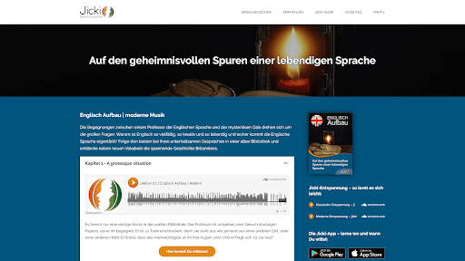 Jicki bietet keinen Einstufungstest an, ihr  wählt die Kurse wie sie euch am besten zusagen