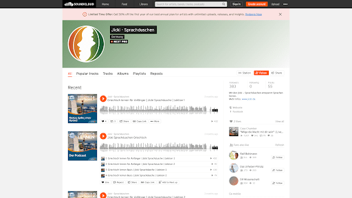 Die Audiodateien findet ihr zusätzlich auch bei Soundcloud und Amazon Music