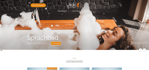 Taucht mit der Jicki-Sprachdusche entspannt in andere Sprachen ein