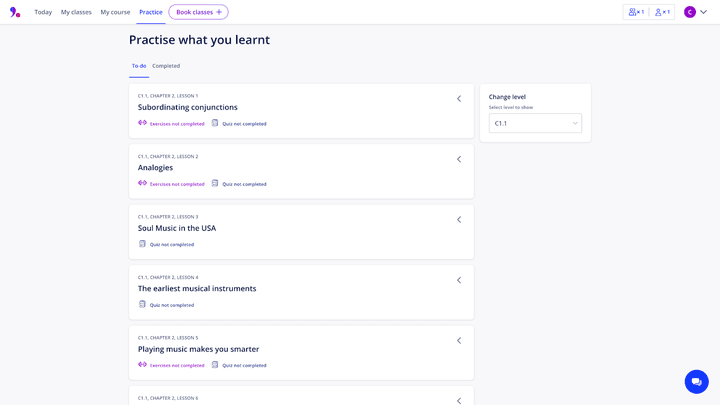 Zusätzliche Übungen zu dem Gelernten findet ihr unter “practice”
