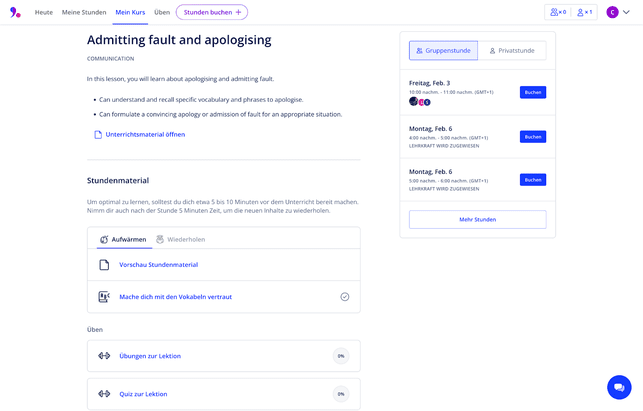 Ihr habt verschiedene Buchungsmöglichkeiten zur Auswahl. Um den Rest kümmern sich eure Lehrer:innen
