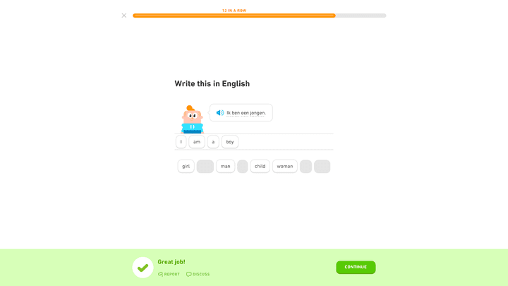 Duolingo bietet euch unterhaltsame Lektionen an