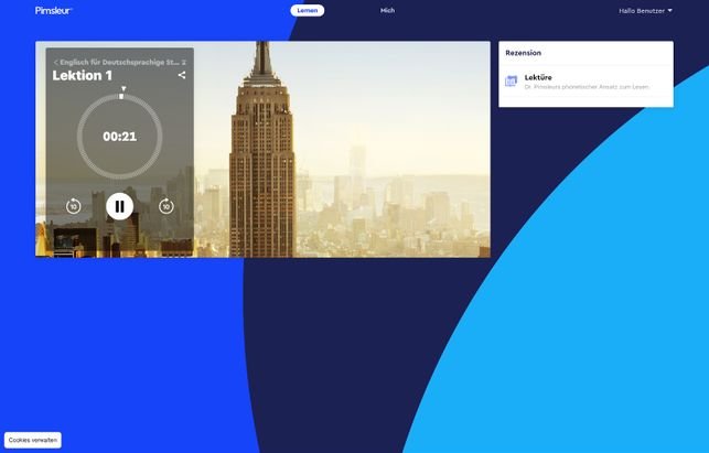 In der ersten Lektion haben wir einen Dialog verfolgt und mussten selbst aktiv werden