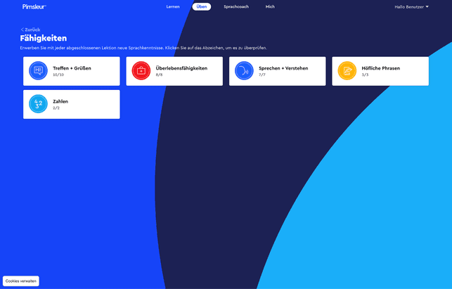 Zusätzliche Fertigkeiten könnt ihr im Fähigkeits-Bereich lernen