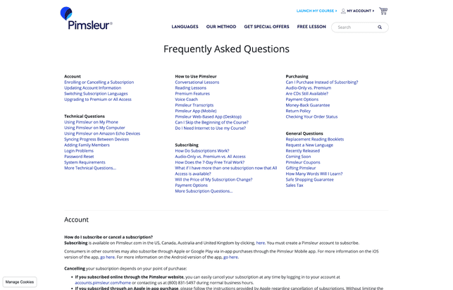 Im FAQ Bereich werden die meisten Fragen beantwortet