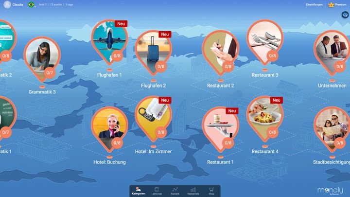 Bei Mondly könnt ihr bereits mit 5 € monatlich eure Portugiesisch Sprachkenntnisse erweitern