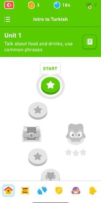 Duolingo stellt euch eine ansprechende App bereit