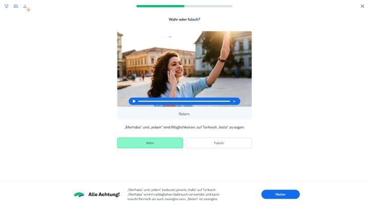 Busuu könnt ihr zum Teil kostenlos nutzen