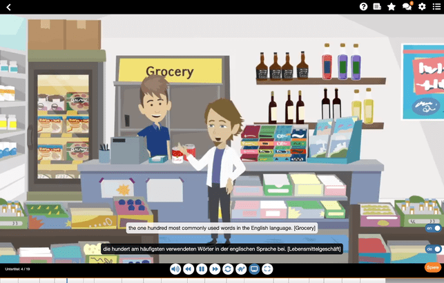 Yabla setzt in den Lernvideos auf einen verspielten Aufbau