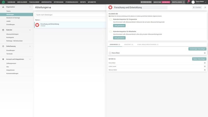 Genehmigende und Genehmigungs-Workflows für Abteilungen festlegen