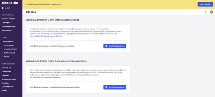 Add-Ons für Rechnungserstellung und Lohnabrechnung