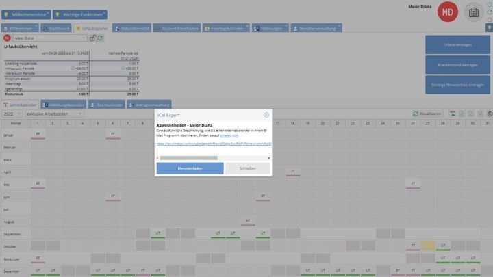 Verknüpfen Sie Ihren persönlichen Kalender mit einem Kalender Ihrer Wahl