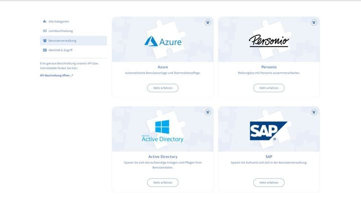 Anbindungsmöglichkeiten zu Systemen für die Benutzerverwaltung