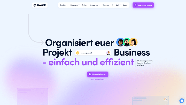 awork ist stark im Projektmanagement und der Aufgabenverwaltung, hat dafür aber Lücken in der Buchhaltung