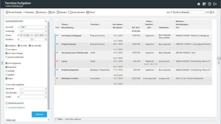 Sie finden in easyJOB auch die bewährte To-do-Liste