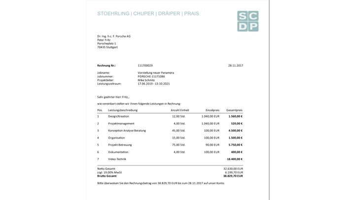 Hinterlegen Sie Ihren eigenen Logos oder Ihr Briefpapier, um Dokumente im Sinne Ihrer CI zu gestalten