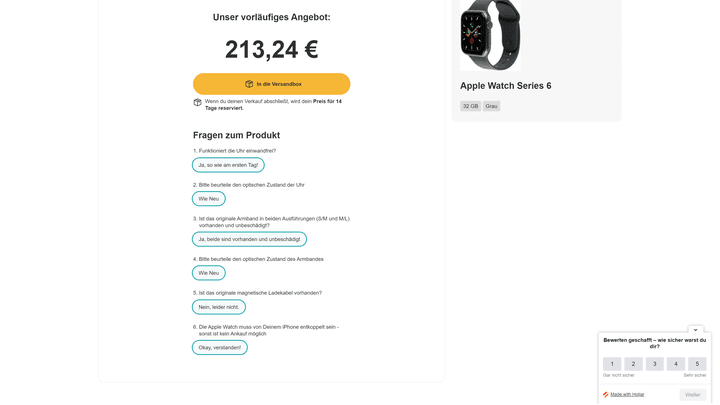 Alte Apple Watch ohne Ladekabel? Egal, reBuy gibt dir trotzdem über 200 € dafür.