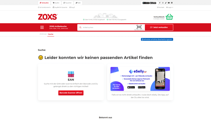 Ging beim Eintippen etwas schief, kannst du den Barcode-Scanner benutzen. Vorausgesetzt, du hast eine Kamera und den entsprechenden Barcode von deinem iPhone.