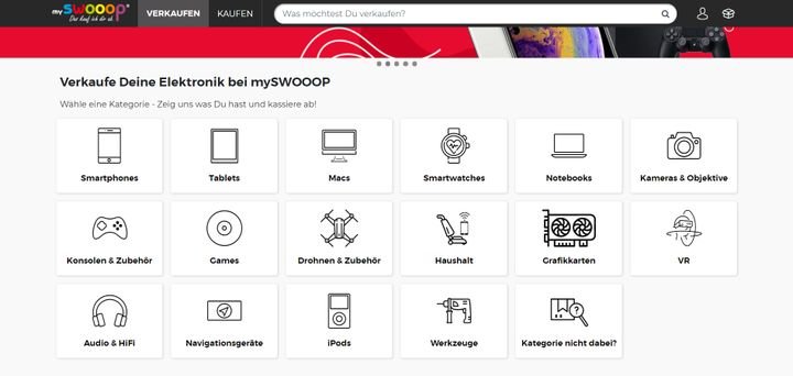 Bei mySwooop verkaufen Sie Elektronikartikel aller Art - auch ausgefallene Geräte