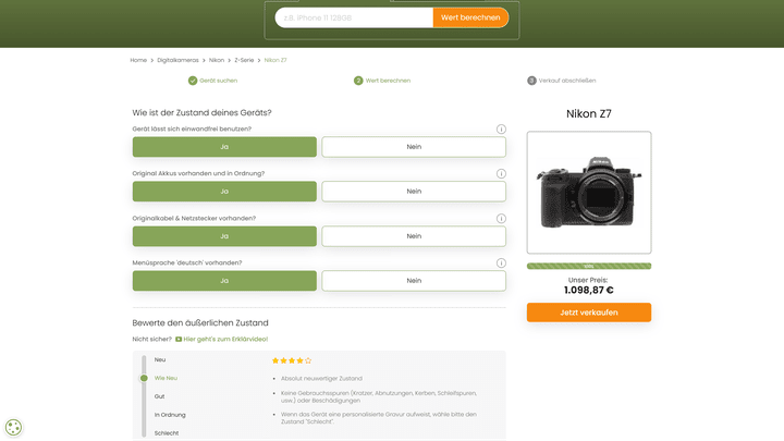 Bei den Kameras mausert Wirkaufens sich dank guter Preise und guter Auswahl an Kameras und Zubehör auf den ersten Platz – noch vor einem Fachhändler