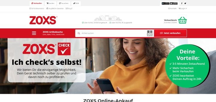 ZOXS ist der Testsieger im Ankaufportale-Vergleich 2021 von trusted - Hier erfahren Sie, warum