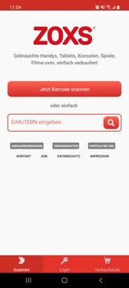 Eine mobile ZOXS-App mit Strichcode-Scanner steht für iOS- und Android-Geräte zur Verfügung
