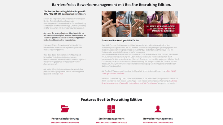 Die Software ist komplett barrierefrei bedienbar