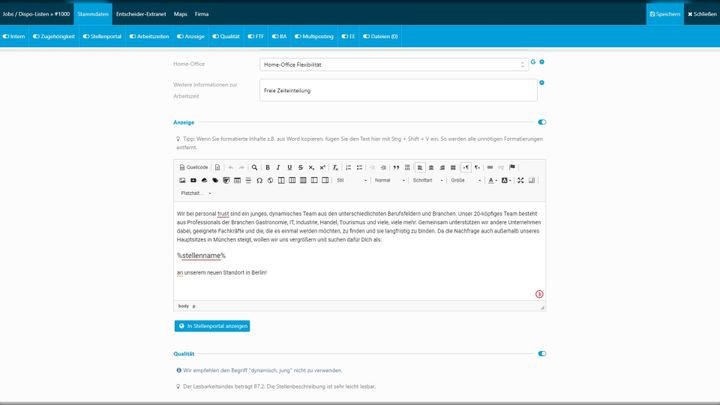 Sparen Sie noch mehr Zeit mit praktischen Platzhaltern für wichtige Informationen